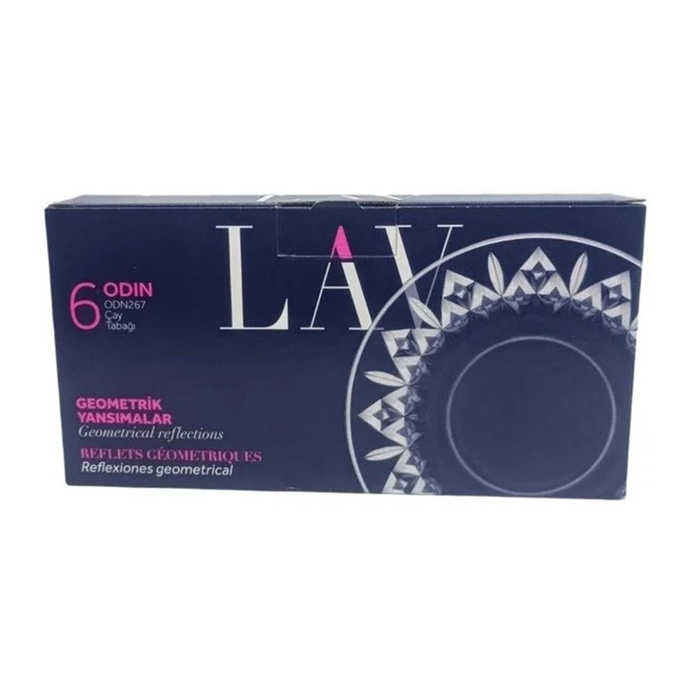 LAV ODN267F ODIN 6'LI ÇAY TABAĞIcam ürünleriLAVL8692952249136