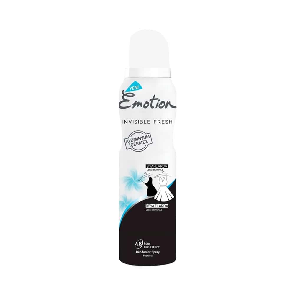 EMOTION DEO INVISIBLE FRESH (BLACK&WHITE) 150 MLDEODORANTEMOTİON508361