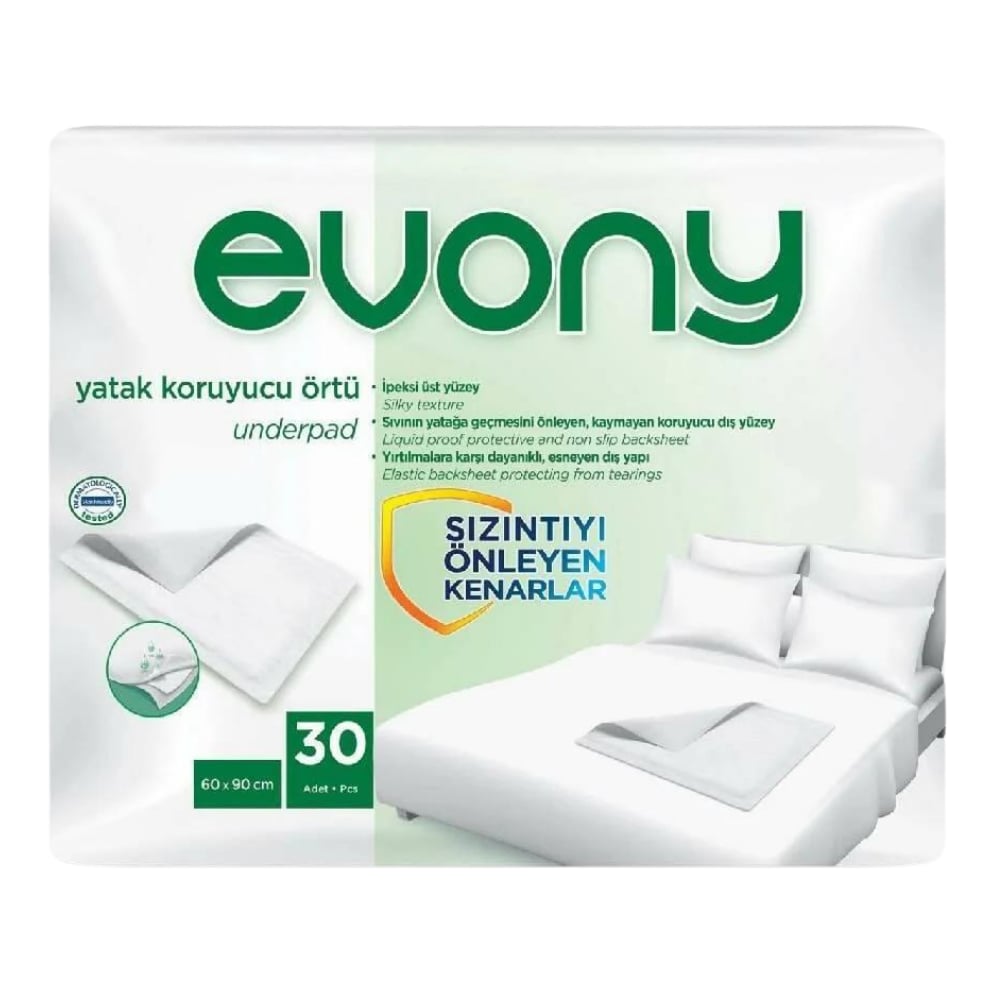 EVONY HASTA BAKIM ÖRTÜSÜ 90*60 CM 30'LUHASTA BAKIM ÜRÜNLERİEVONY50003895