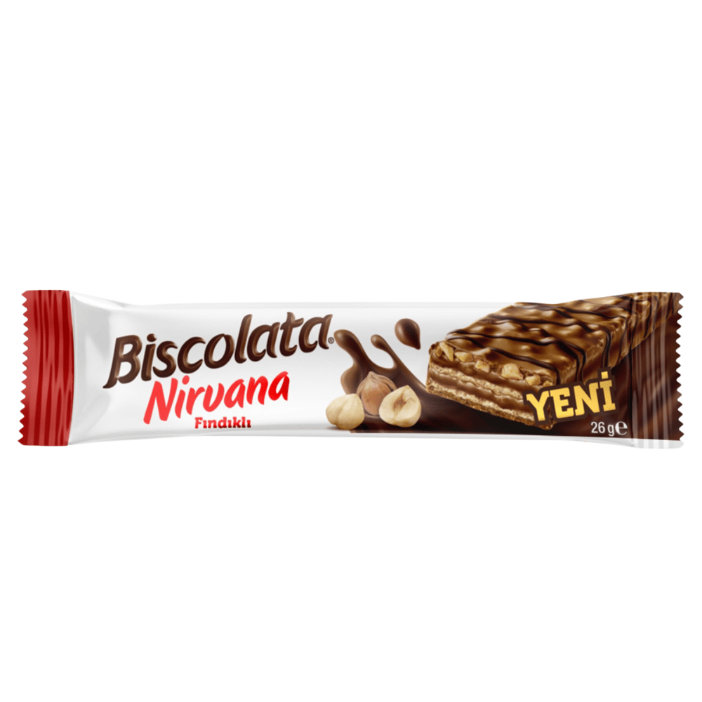 BISCOLATA NIRVANA FINDIKLI 26 GRKAPLAMALI BİSKÜVİBİSCOLATAMA.GOF.9800.00