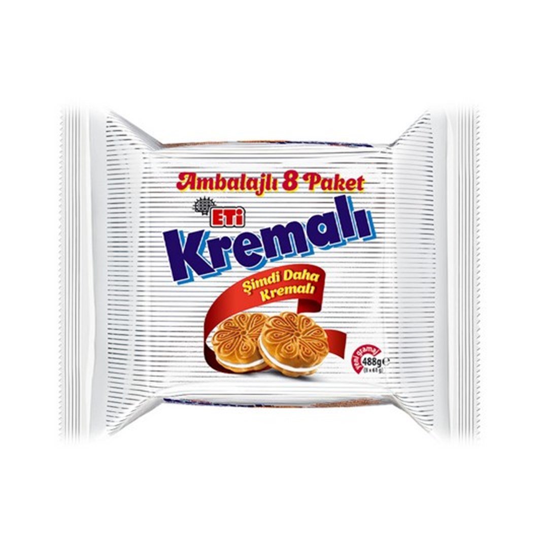 ETİ KREMALI 488 GR 8'LİKREMALI BİSKÜVİETİ9930100