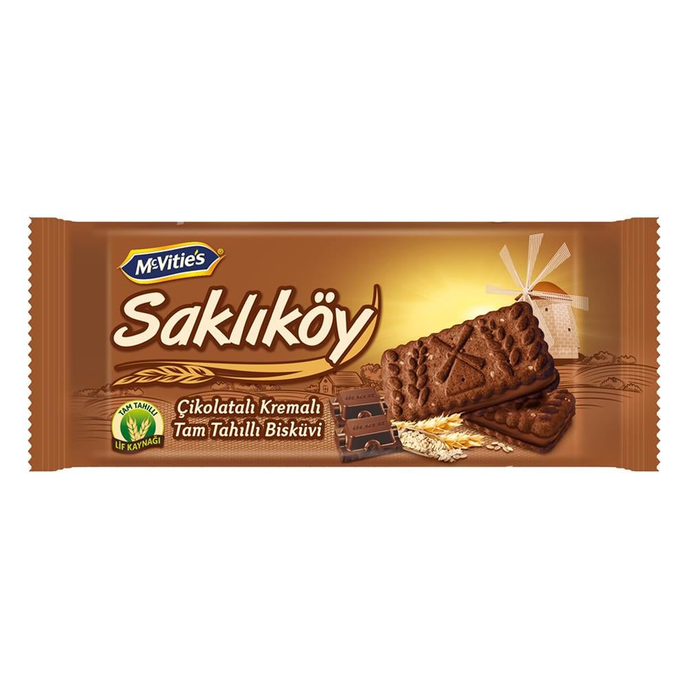 ÜLKER SAKLIKÖY ÇİKOLATALI KREMALI BİSKÜVİ 87GRKREMALI BİSKÜVİÜLKER0084109
