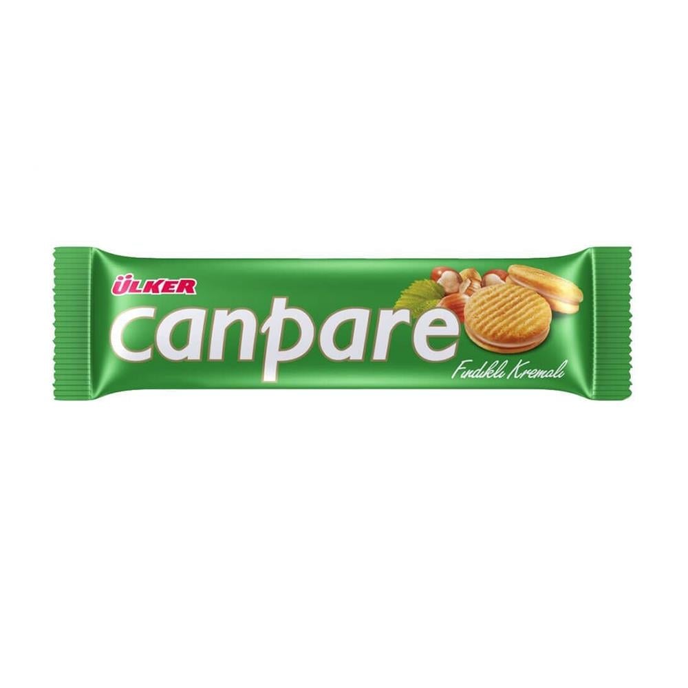 ÜLKER CANPARE FINDIK KREALI BİSKÜVİ 81GRKREMALI BİSKÜVİÜLKER0087006