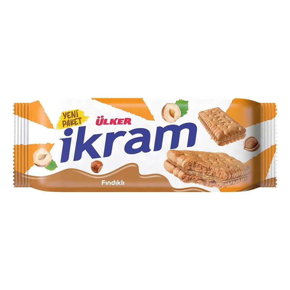ÜLKER İKRAM KREMALI BİSKÜVİ FINDIKLI 84 GRKREMALI BİSKÜVİÜLKER0107801