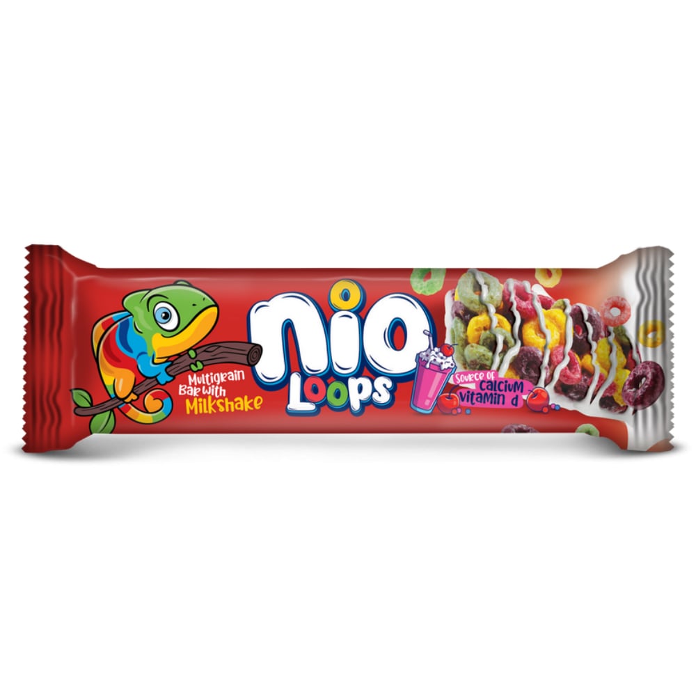 NİO LOOPS SÜTLÜ KAPLAMALI MİLKSHAKE ER.TAHIL BAR 23GRMEYVA BARMarkasızR10112
