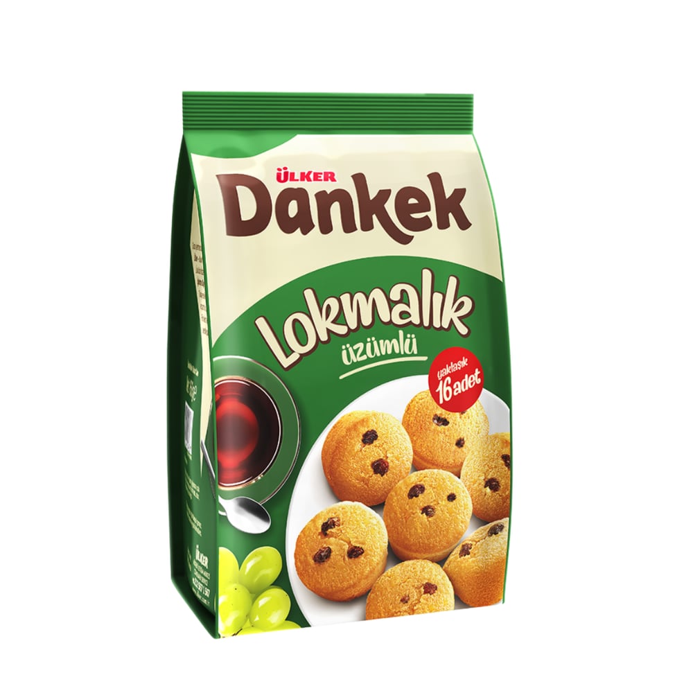 ÜLKER DANKEK LOKMALIK ÜZÜMLÜ 160GRMİNİ KEKÜLKER0064404