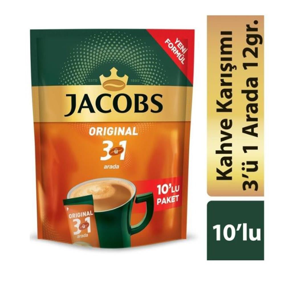 JACOBS 3İN1 ORİGİNAL POŞET 10‘LU 160 GRNESCAFEJACOBS5503