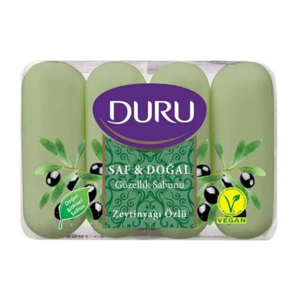 DURU SAF VE DOĞAL SABUN ZEYTİNYAĞI ÖZÜ 70 GR X 4SABUNDURU513637