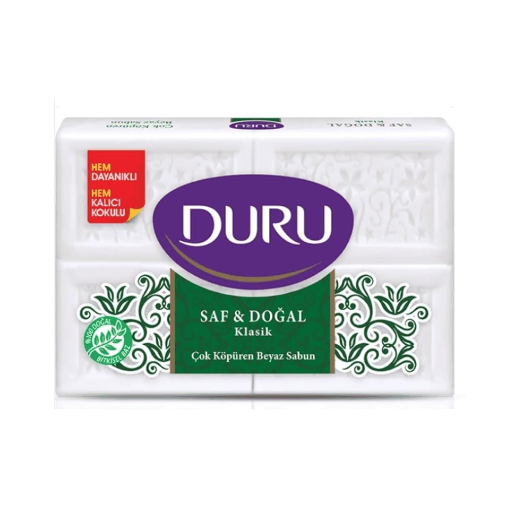DURU SAF VE DOĞAL SABUN KLASİK 150 GR X 4 PROMOSYONLUSABUNMarkasız512345