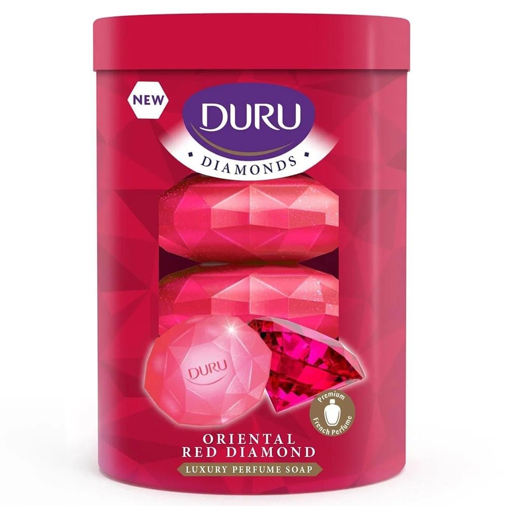 DURU DİAMONDS RED PVC 4‘LÜ 4*90 GR SABUNSIVI SABUNDURU514038M
