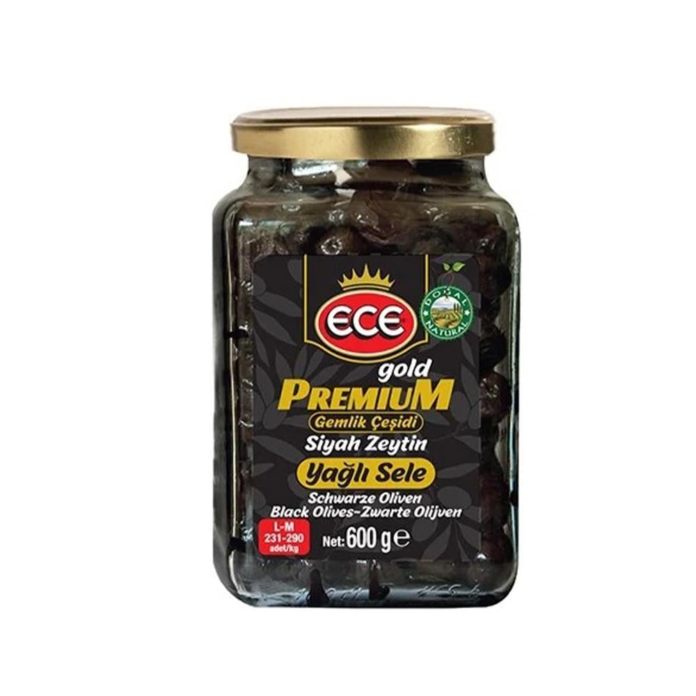 ECE SİYAH ZEYTİN GEMLİK PREMİUM  600 GRSİYAH ZEYTİNECE4948
