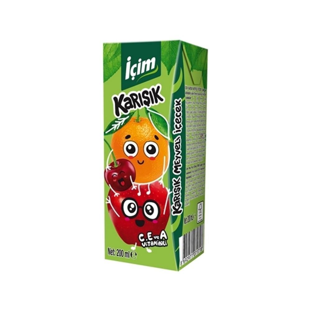 İÇİM KARIŞIK MEYVELİ İÇECEK 200 MLSÜTMarkasız471609