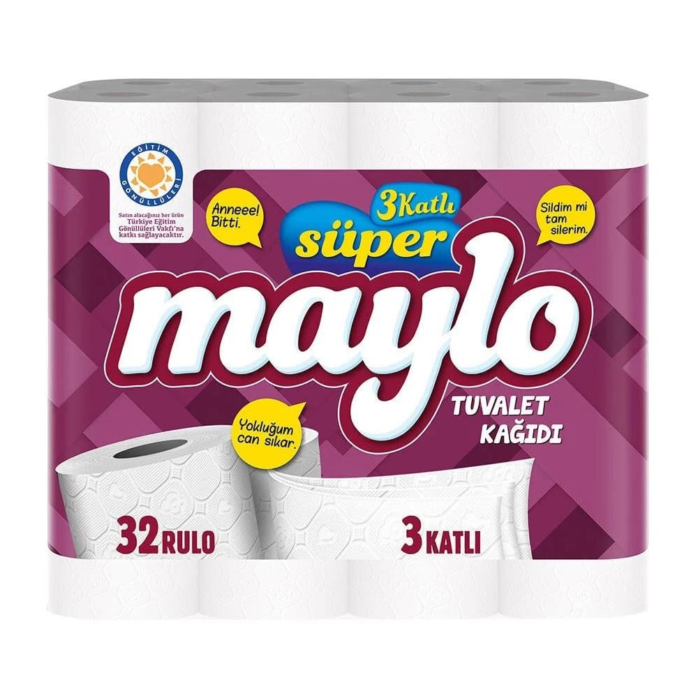 MAYLO TUVALET KAĞIDI 3 KATLI 32 LİTUVALET KAĞIDIMAYLOGD3562