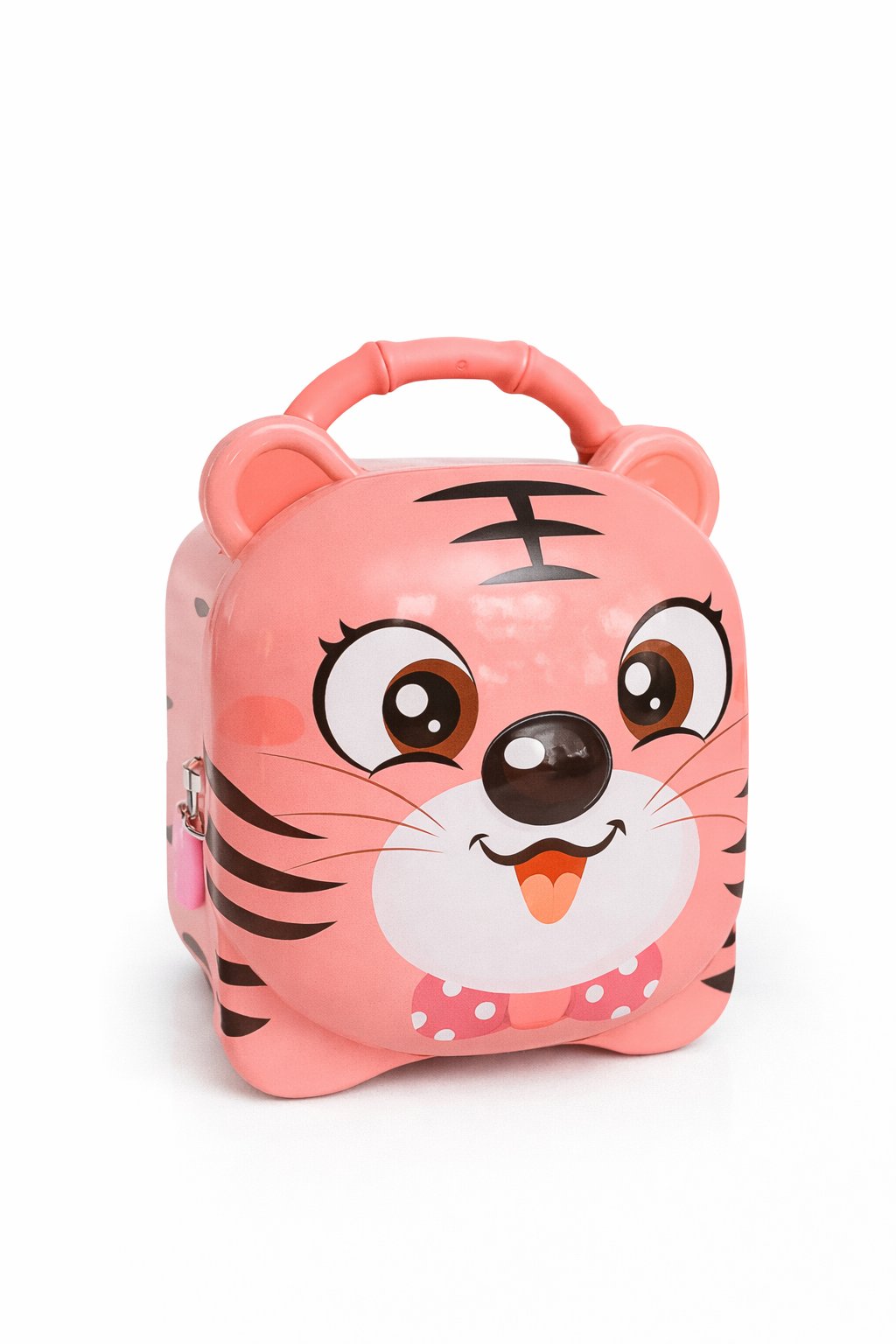 Jaju Baby Çocuk Sevimli Pembe Ayı Metal Kilitli Kumbara
