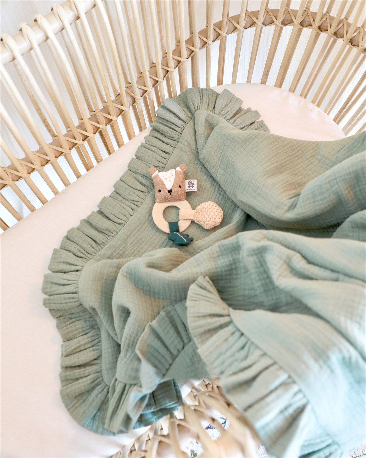 Jaju Baby Haki Rengi 100*100 cm Müslin Pamuk Bebek Kundak Battaniye Yeni  Doğan Bebek Yatak Organik Bebek Battaniyesi Yenidoğan Battaniye