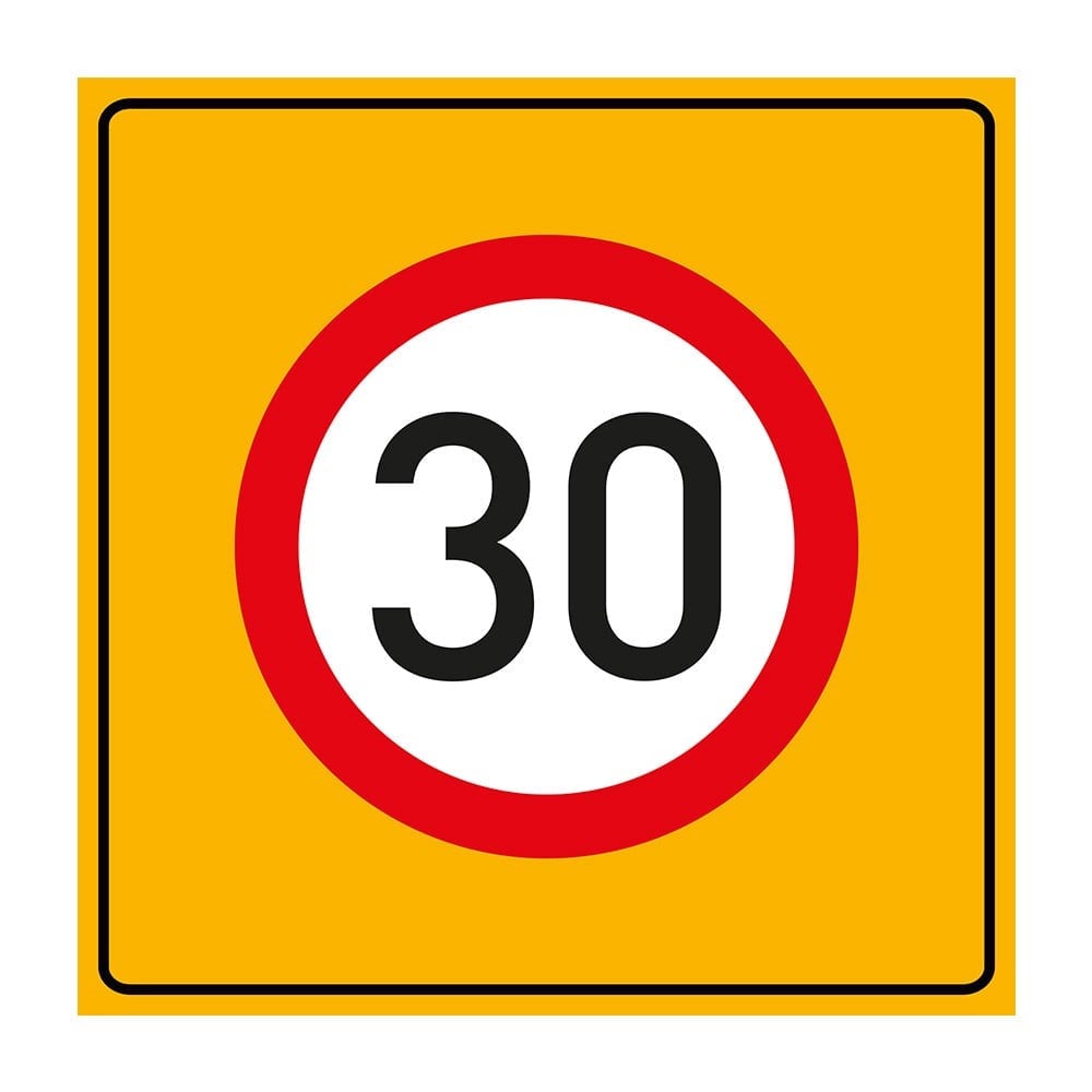 Azami Hız 30 Levhası 90x90 cm TT-29, Yol Bakım Levhaları