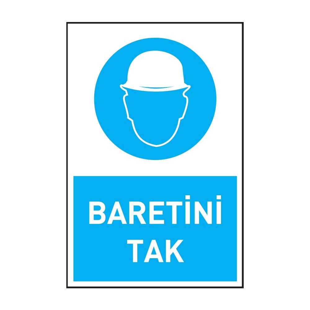 Baretini Tak, İş Güvenliği Levhaları, İSG levhaları, 1587-D-2535-3M