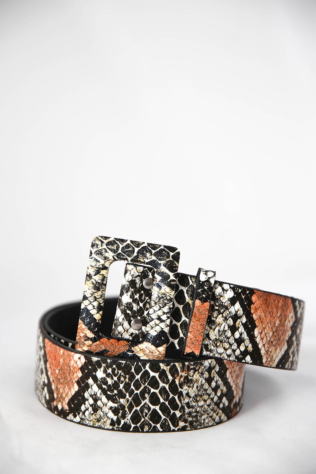 CEINTURE SERPENT BOUCLE CARRE DILEK YAMAKOGLU