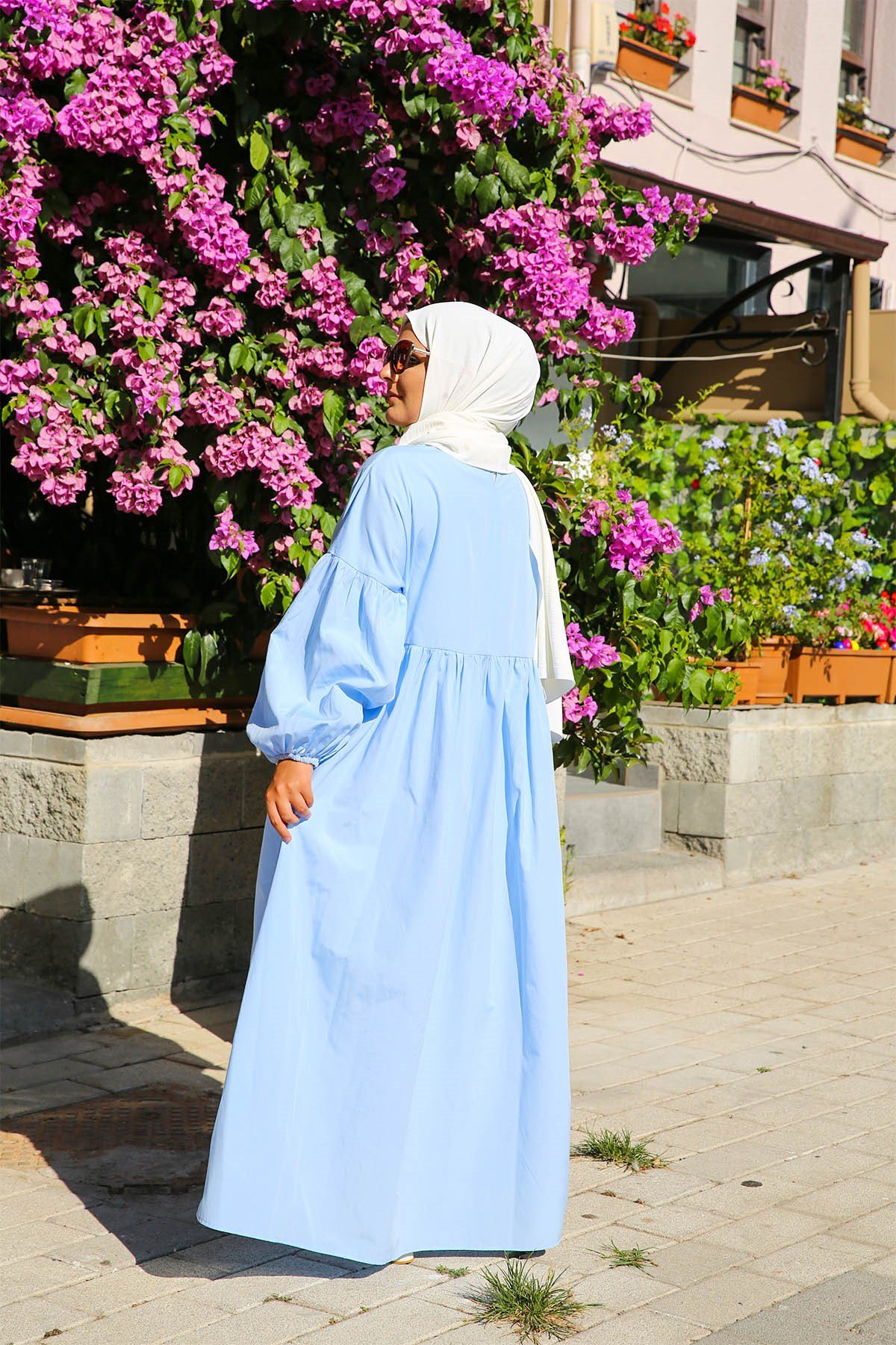 ROBE MINIMALISTE BLEU CIEL DILEK YAMAKOGLU