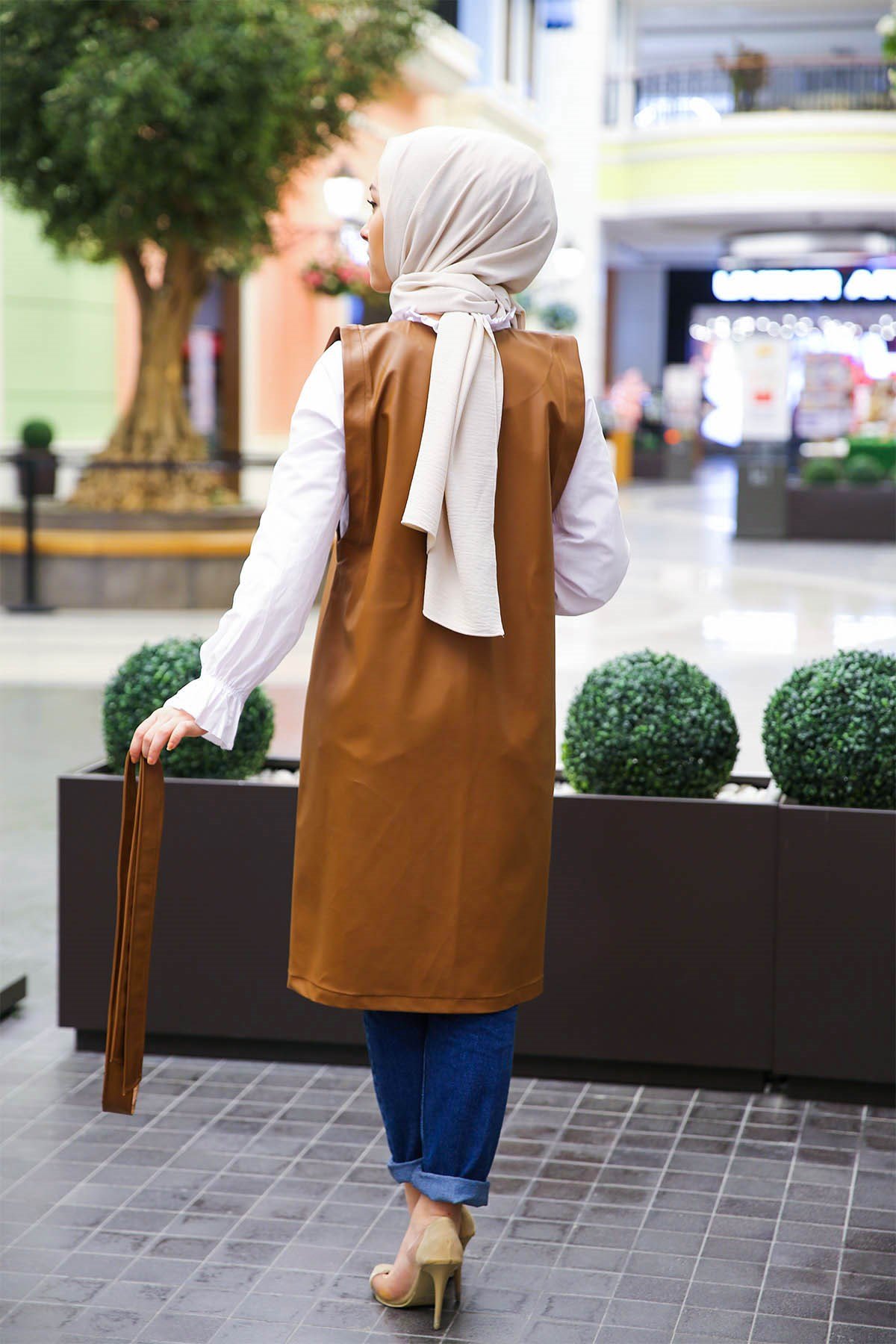 Tunique store simili cuir