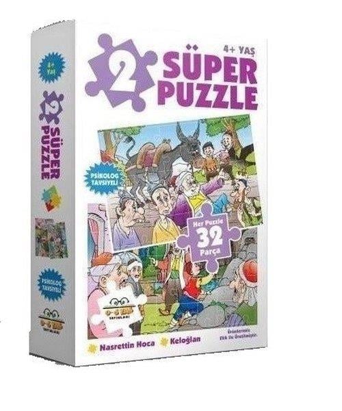 KolektifYapboz2 Süper Puzzle Nasrettin Hoca-Keloğlan 32 Parça