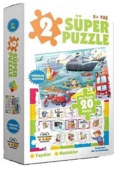KolektifYapboz2 Süper Puzzle Taşıtlar-Meslekler 20 Parça