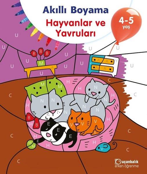 KolektifBoyama KitaplarıAkıllı Boyama-Hayvanlar ve Yavruları 4-5 Yaş