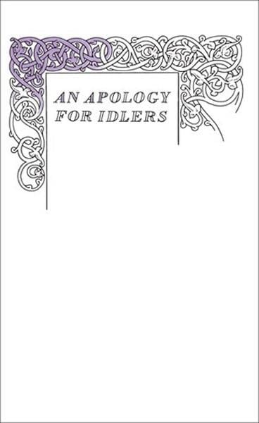 Robert Louis StevensonLiteratureAn Apology for Idlers