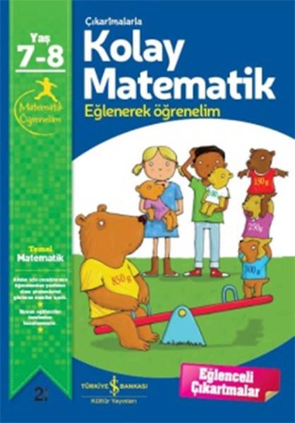 Sevgi AtlıhanÇocuk Etkinlik Kitapları Çıkartmalarla Kolay Matematik 7-8 Yaş