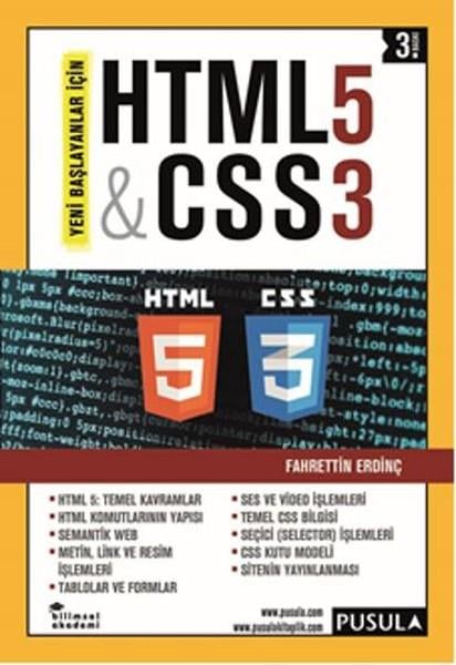 Fahrettin ErdinçProgramlama KitaplarıHTML5 & CSS3