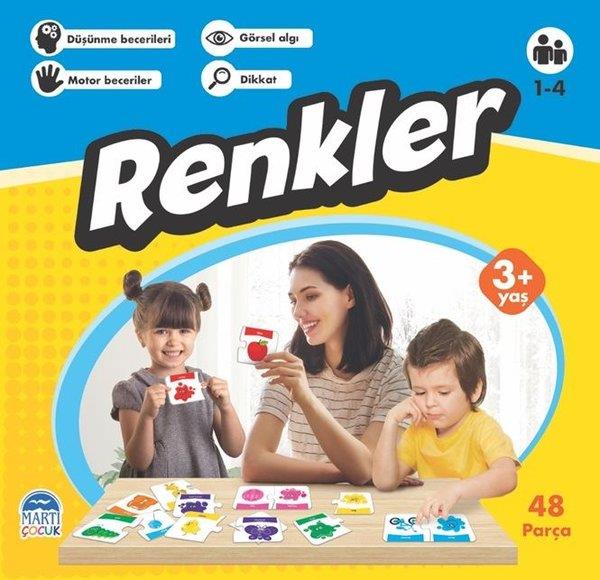 KolektifZeka Gelişimi KitaplarıRenkler-Eğitici Yapboz 3+Yaş