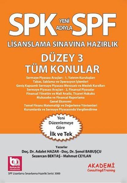 Adalet HazarSınavlara Hazırlık KitaplarıSPK Lisanslama Sınavına Hazırlık - Düzey 3 Tüm Konular
