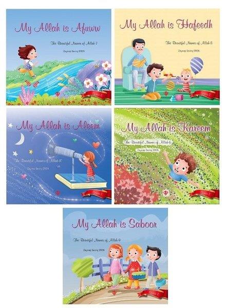 Zeynep Sevinç ErenIslami Çocuk KitaplariThe Beautiful Names of Allah 1-5 Book Set