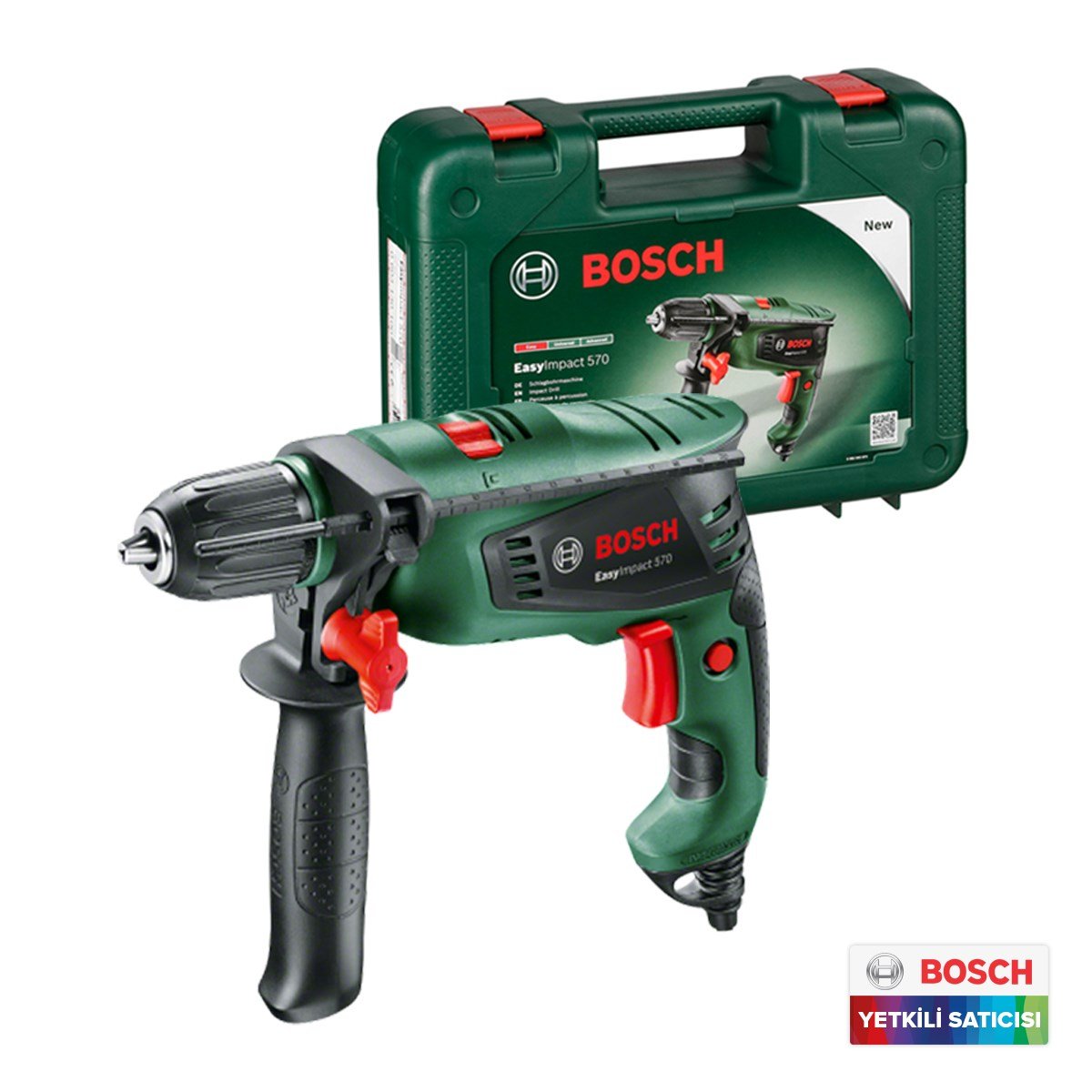 Bosch EasyImpact 570 Darbeli Matkap - 0603130100 - 7Kat
