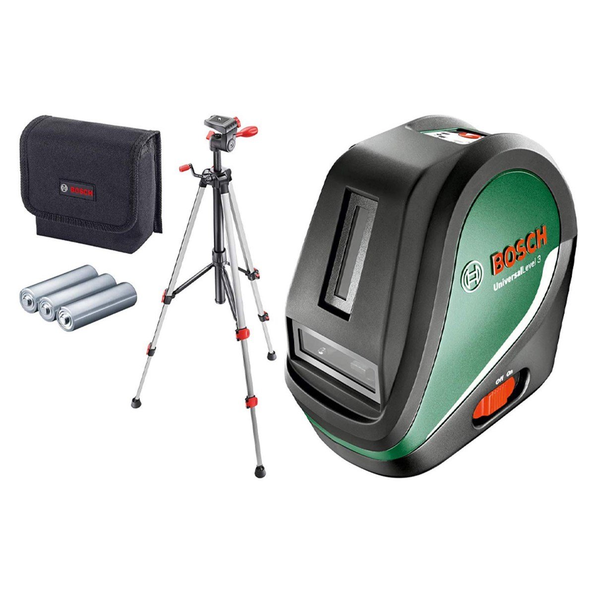 Bosch Universal Level 3 Artı Çizgi Lazer Hizalama + Tripod 10 Mt