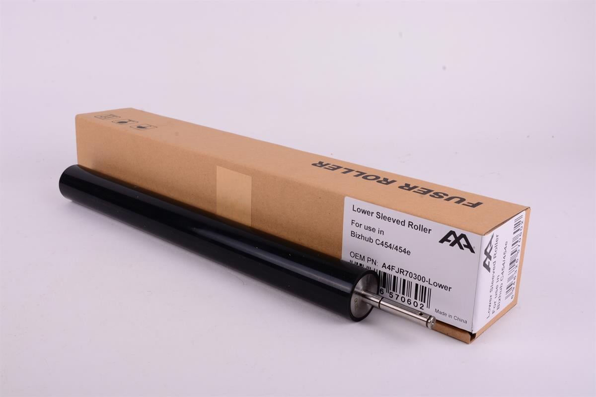 Bizhub C 454 C 454e C 454e C 458 458 AA Lower Sleeved Roller Bizhub C 454 C 454e C 454e C 458 458 AA Lower Sleeved Roller