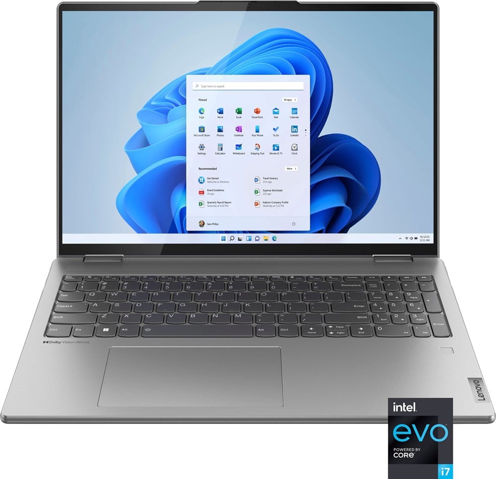 Lenovo - Yoga 7i 16" 2,5K Dokunmatik 2'si 1 Arada Dizüstü Bilgisayar -  Intel Evo Platformu - Core i7-12700H - 32 GB RAM - Intel Arc A370M - 1 TB  SSD - Gri