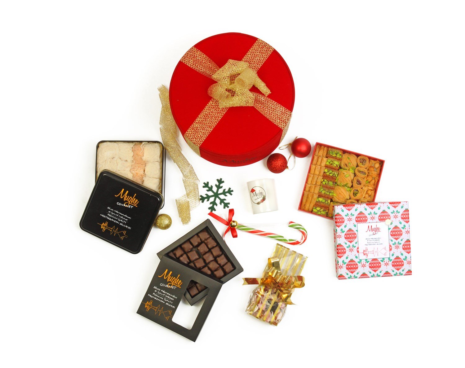 Mughe Gourmet Luxury Gift Box/Hamper for Christmas , Holiday Gift Baskets -  Unique Boxes
