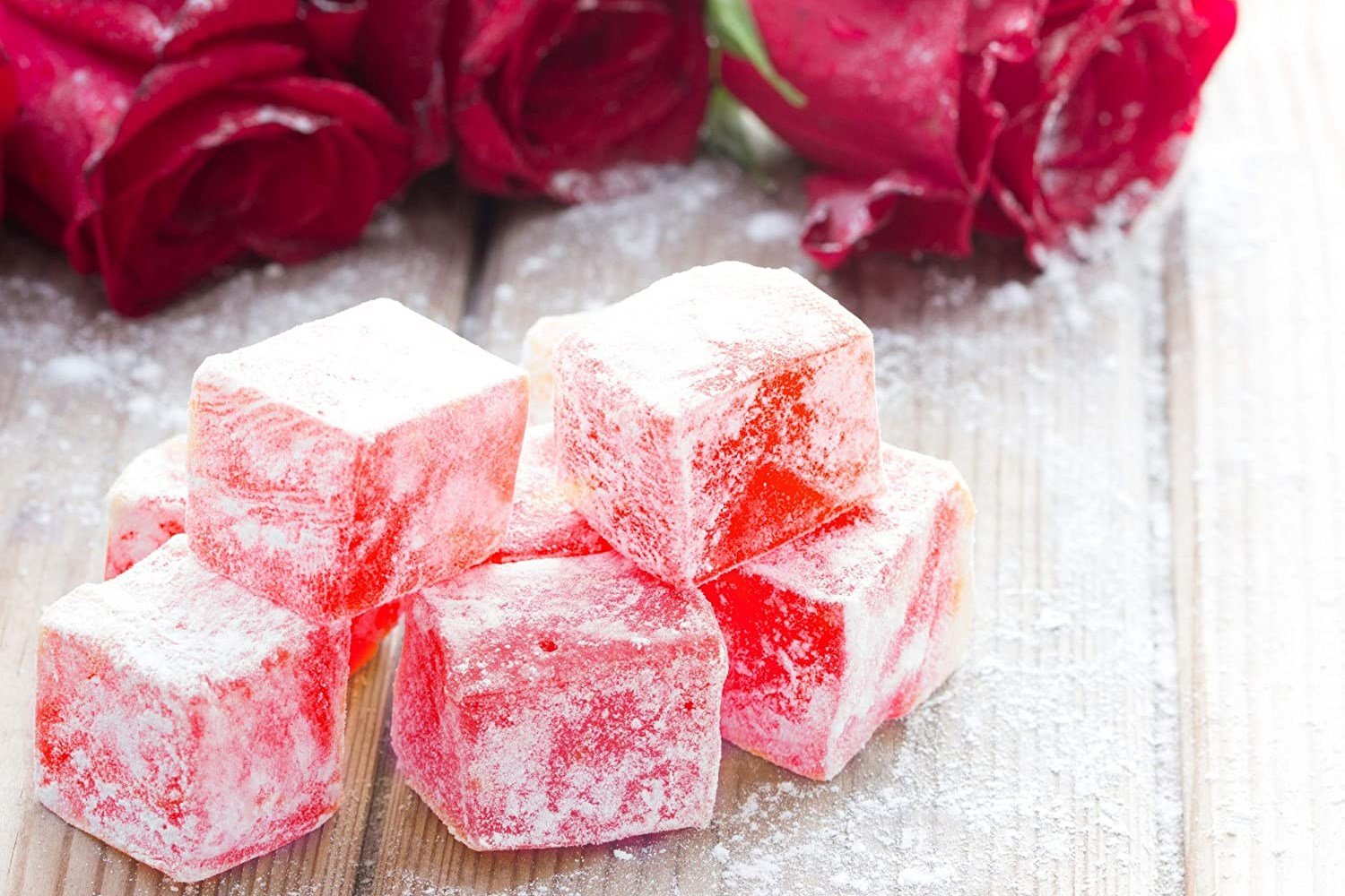 Mughe Gourmet Turkish Delight with Rose and Lemon - Small Size