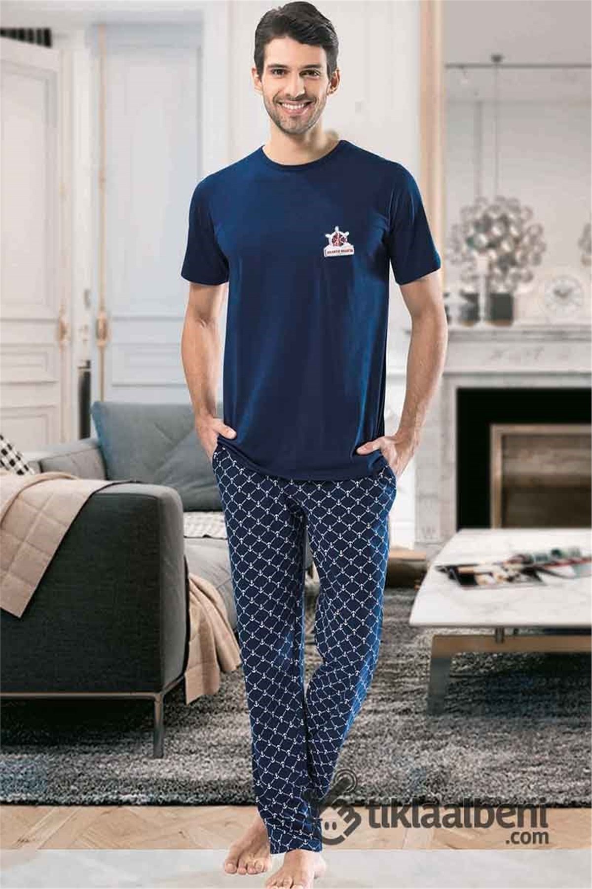 Erkek Yazlık Pijama NBB 7846
