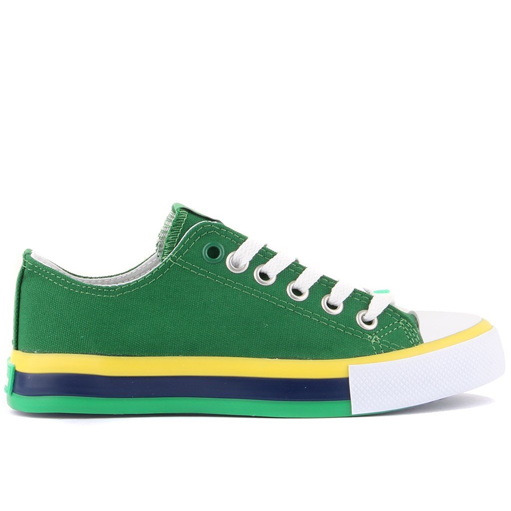 Benetton - Yeşil Renk Bağcıklı Kadın Günlük Ayakkabı 291-30176-3374 R284  YESIL