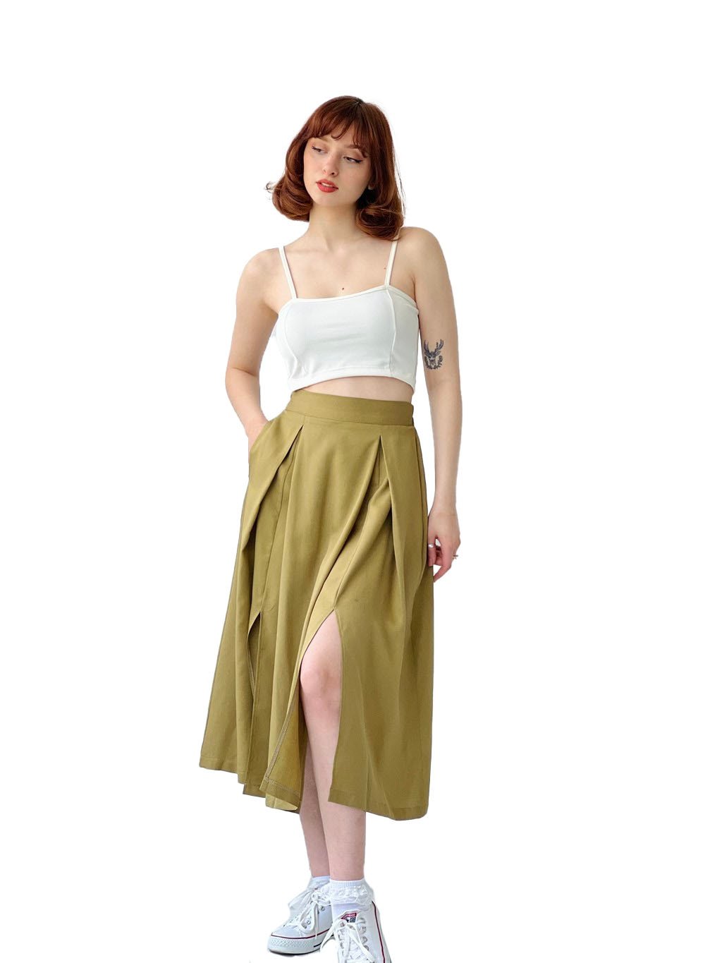 Light Summer Leggings With Skirt Made of Soft Viscose Jersey SALE