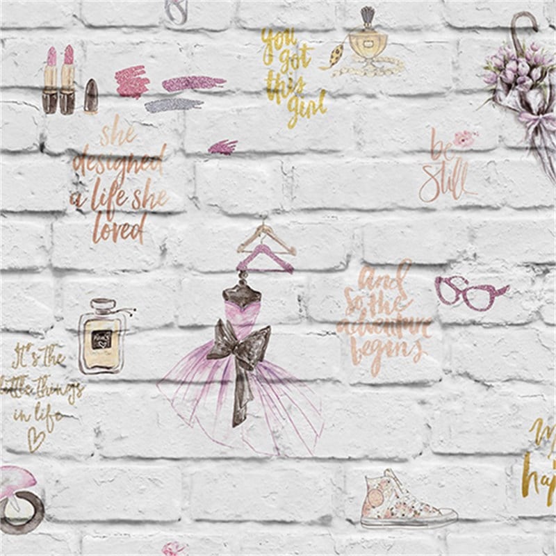 Decowall Armani 3016 01 Popart Text Wallpaper l Dekonil