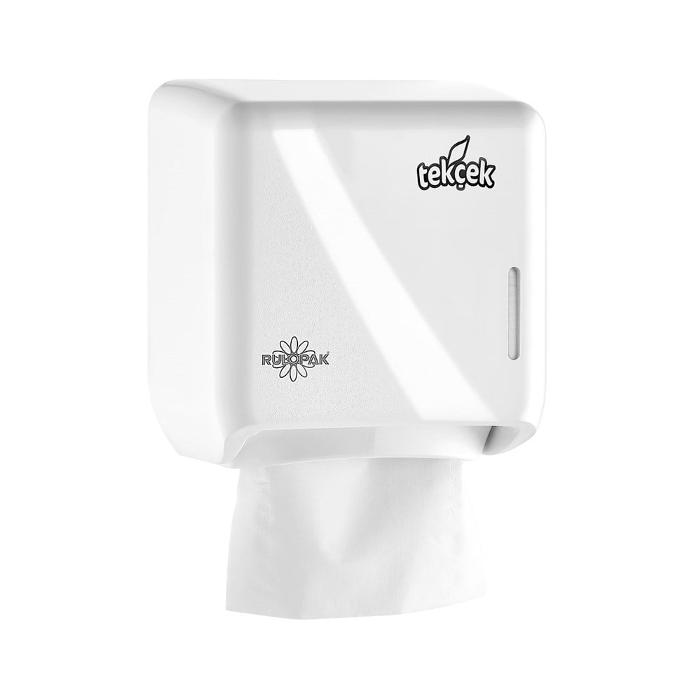 Rulopak Tekçek Mini Beyaz Tuvalet Kağıdı Dispenseri - Banyotrendy