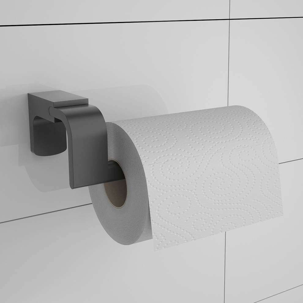Boden Perfekt Siyah Tuvalet Kağıtlığı - Banyotrendy