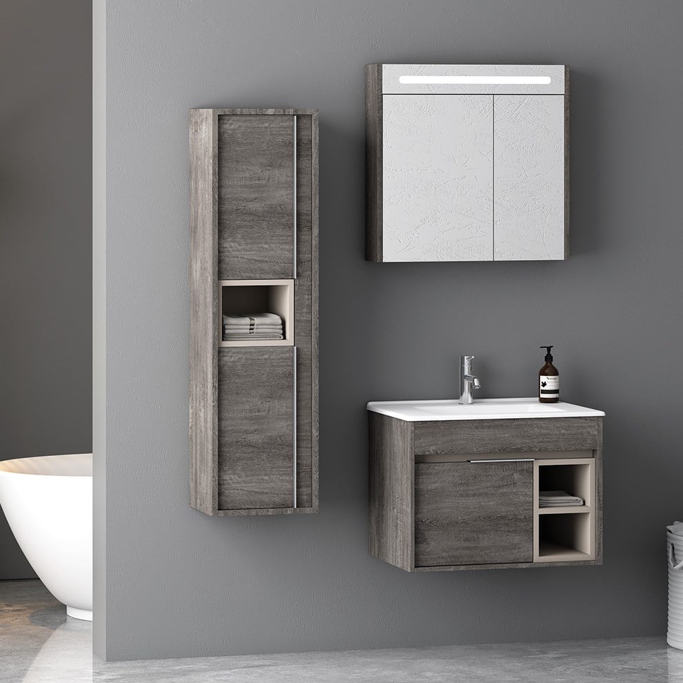 Nplus Pulsar 65 cm Banyo Dolabı - Banyotrendy