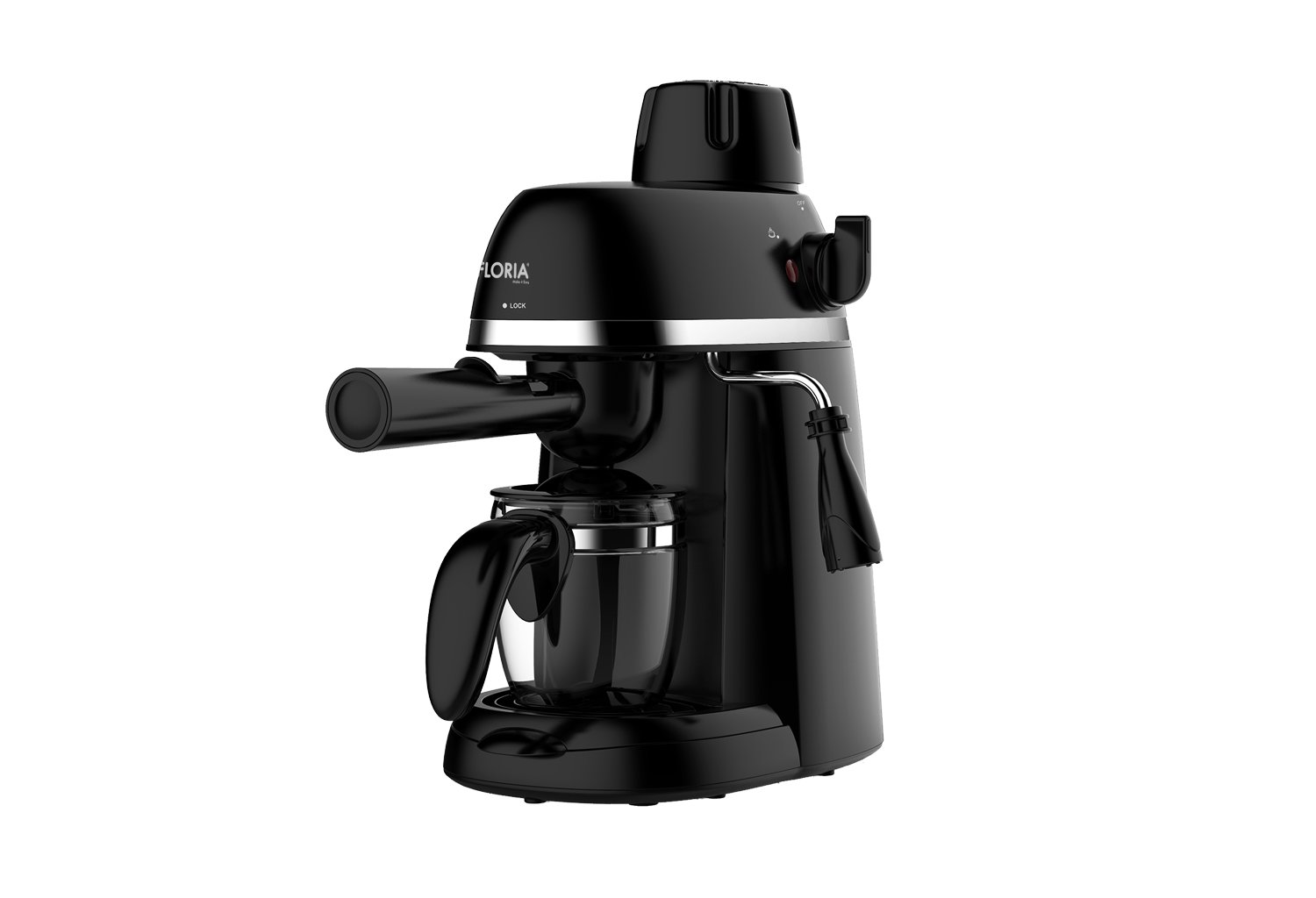 FLORIA ZLN9358 ESPRESSO MAKİNESİ SİYAH TEKNOGOLD | Bir Tıkla