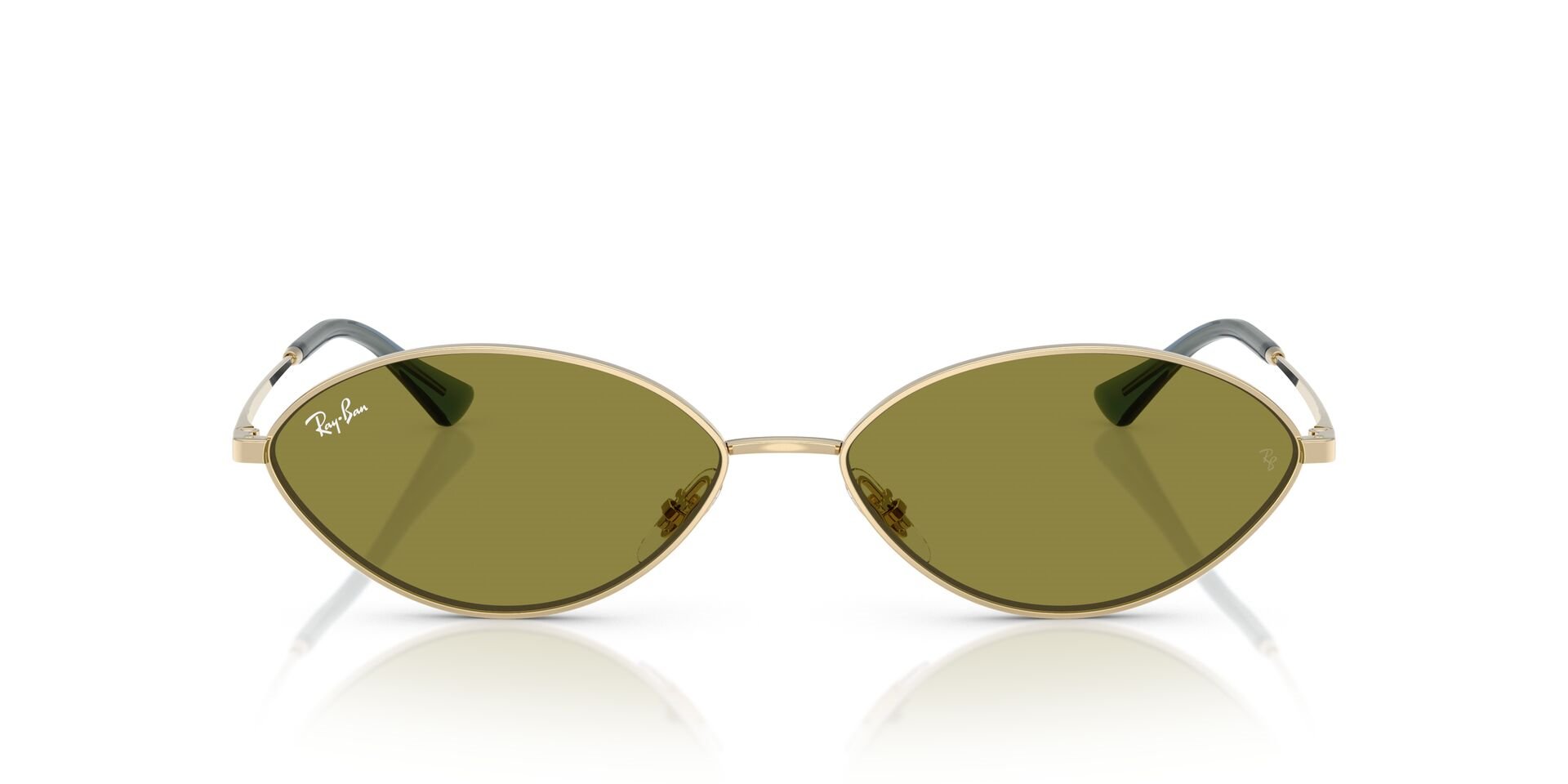 Ray-Ban RB 3757 Kai 9213/2 56 Gold Light Green Sunglasses | Emre Optik