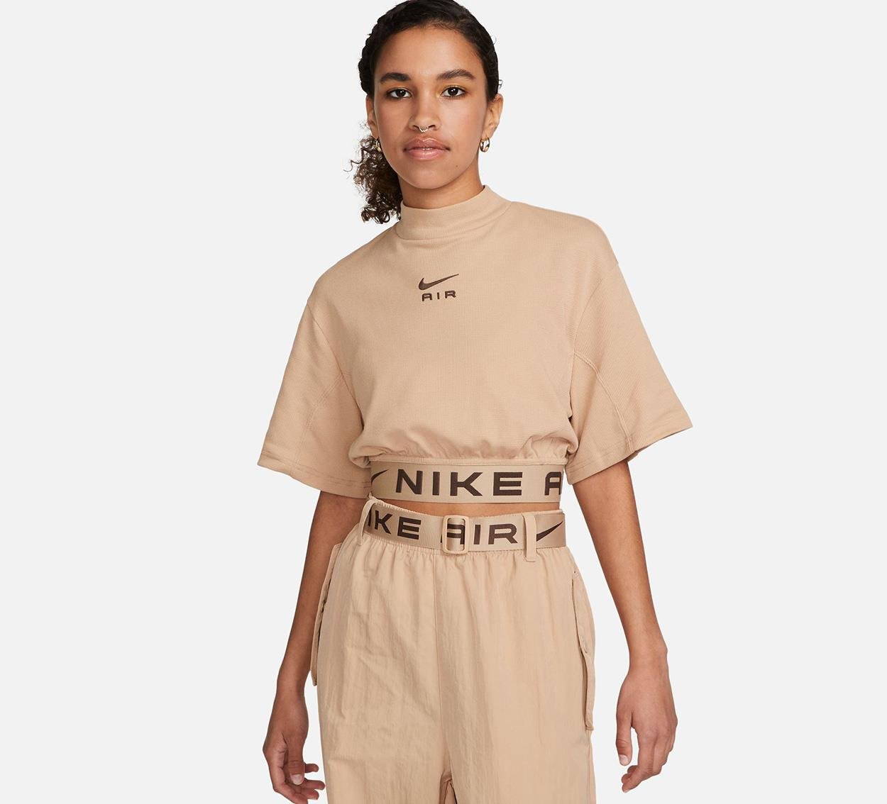 Nike Sportswear Air Kısa Kollu Crop Top Kadın Tişört FB8246-200