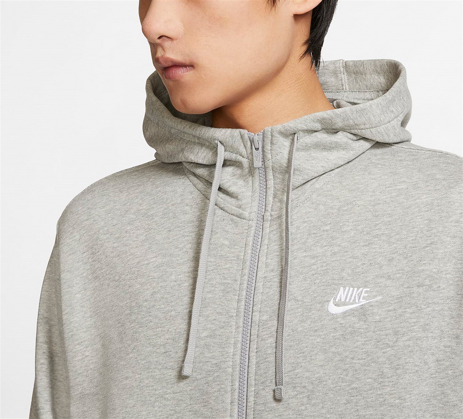 Nike Sportswear Club Fermuarlı Erkek Kapüşonlu Sweatshirt BV2648-063